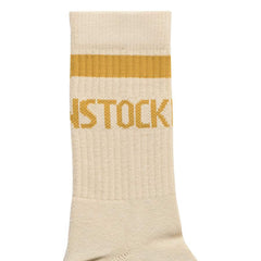 Cotton Tennis Socks Cotton/Polyamid/Elastane - Oatmeal/Archive Yellow