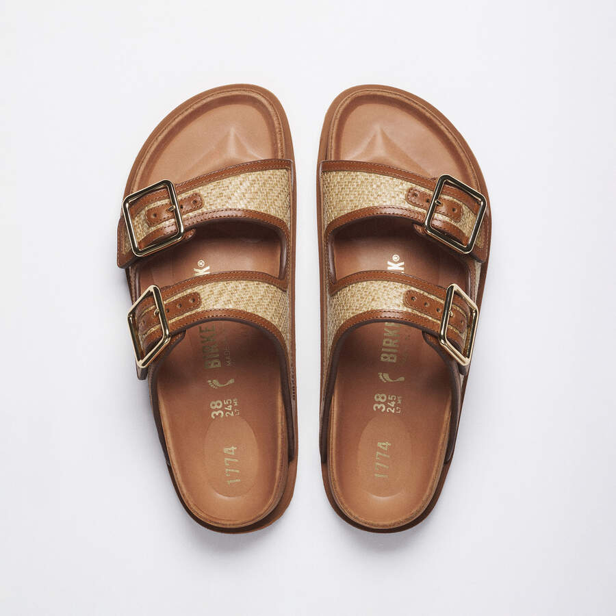 1774 Arizona Raffia Mischmaterial - Ginger Brown Raffia