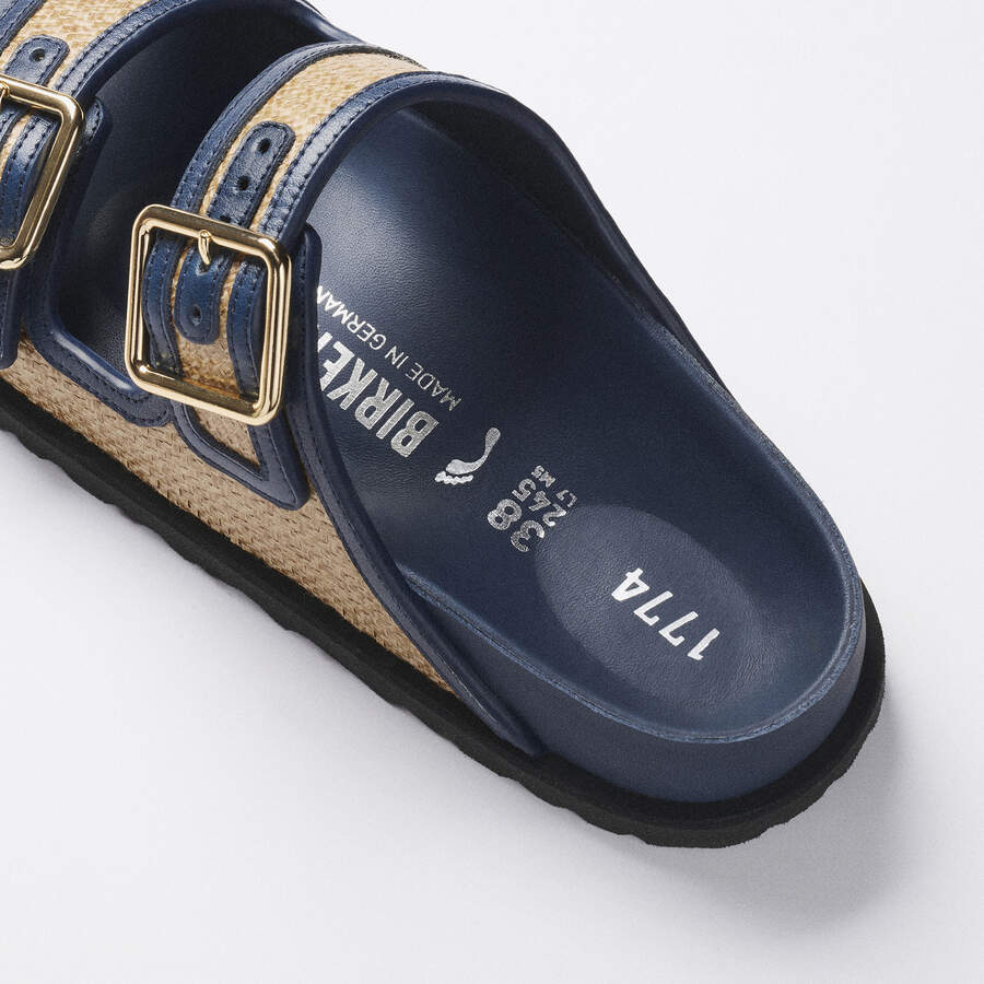 1774 Arizona Raffia Mischmaterial - Raffia Navy