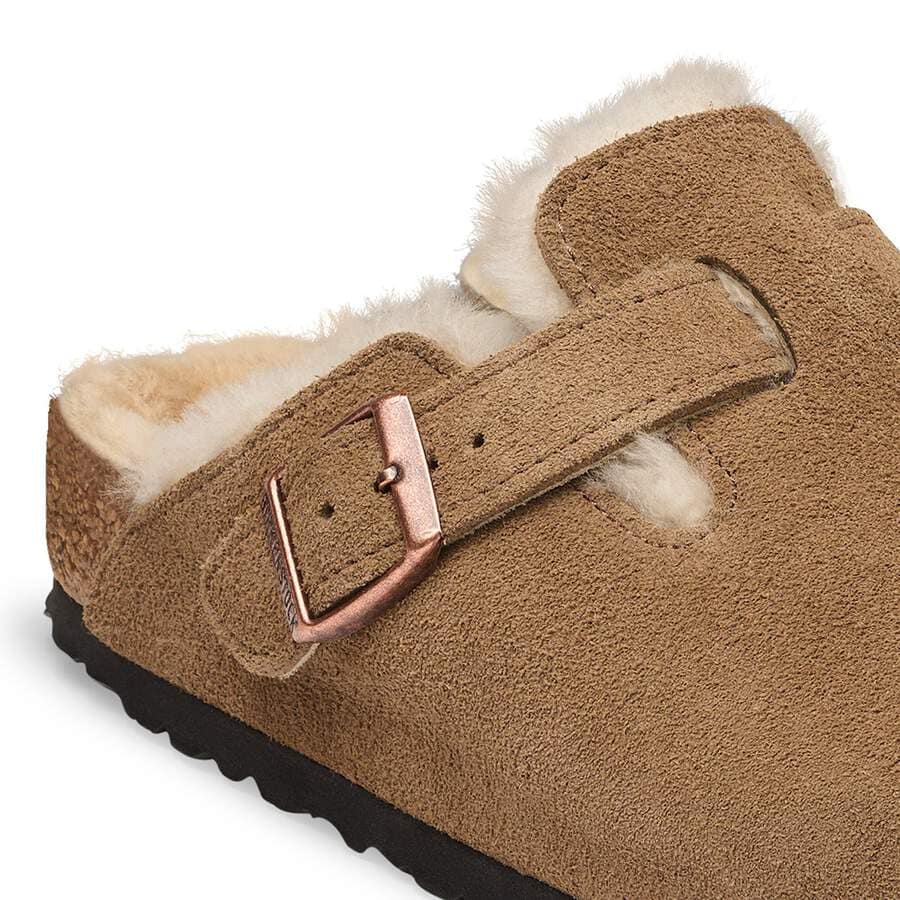 Boston Shearling Suede Leather - Dark Tea