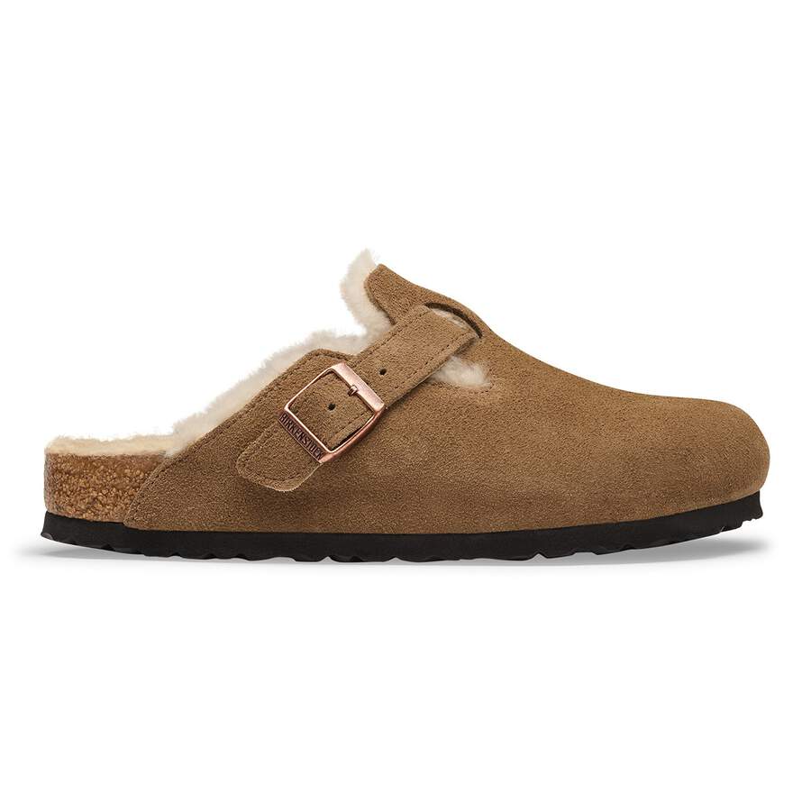 Boston Shearling Suede Leather - Dark Tea