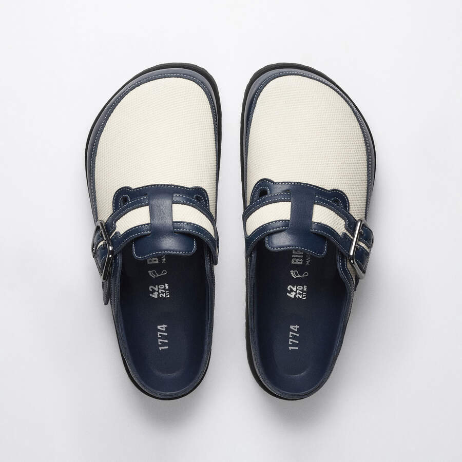 1774 Boston Canvas Mischmaterial - Midnight Navy Canvas