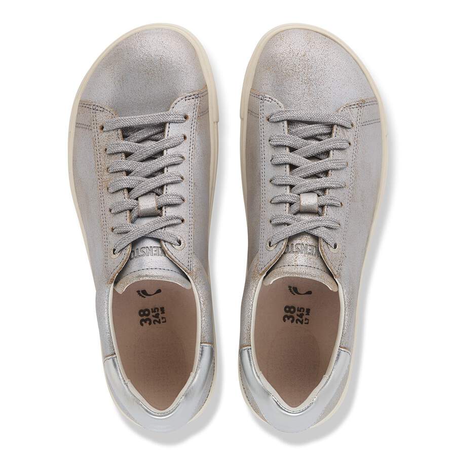 Bend Low Natural Leather - Washed Metallic Silver