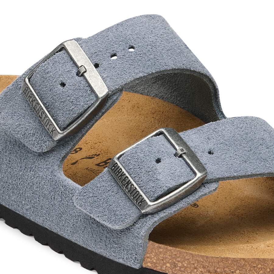 Arizona Suede Leather - Stone Blue