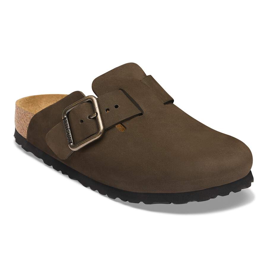 Boston Wire Buckle Nubuck Leather - Mocha