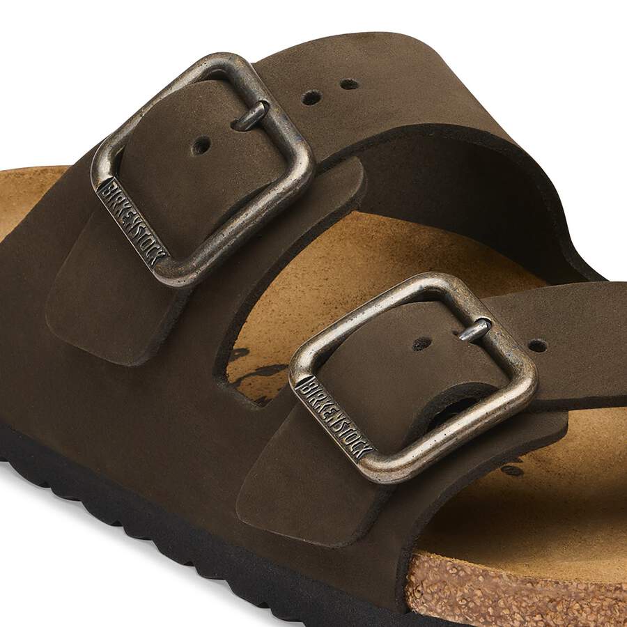 Arizona Wire Buckle Nubuck Leather - Mocha