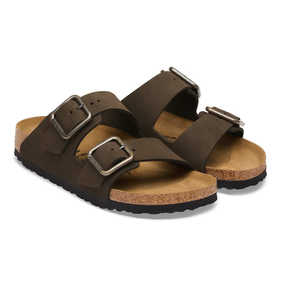 Arizona Wire Buckle Nubuck Leather - Mocha