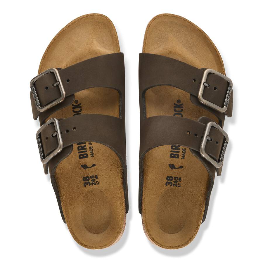 Arizona Wire Buckle Nubuck Leather - Mocha