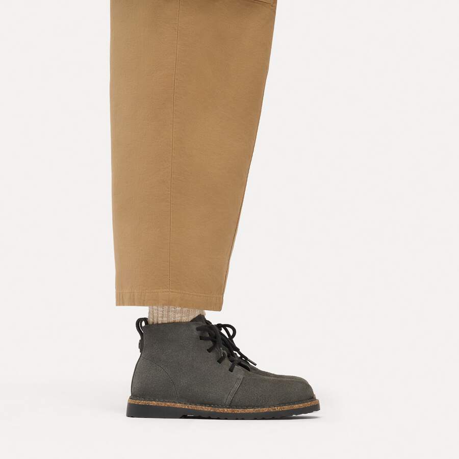 Uppsala Mid Suede Leather - Charcoal