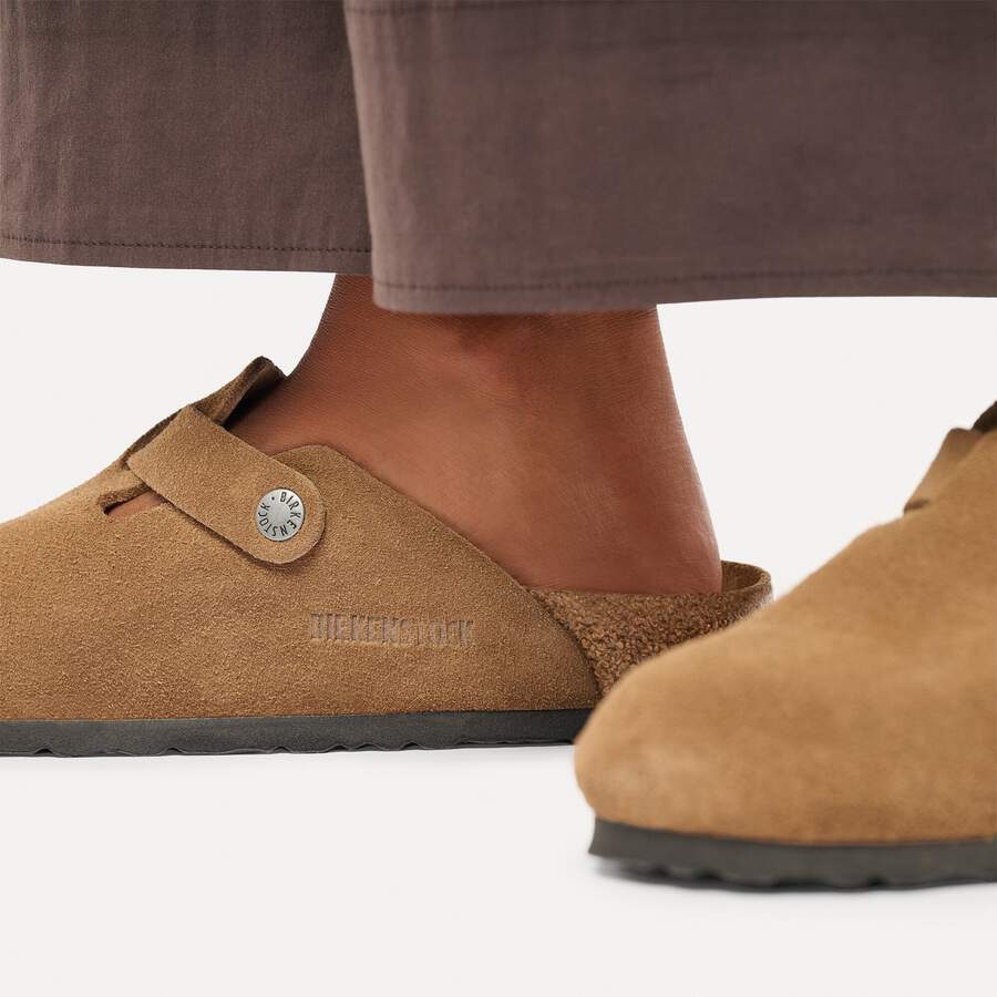 Boston Suede Leather - Dark Tea