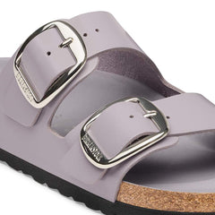 Arizona Big Buckle Natural Leather Patent - High-Shine Lavender Sky