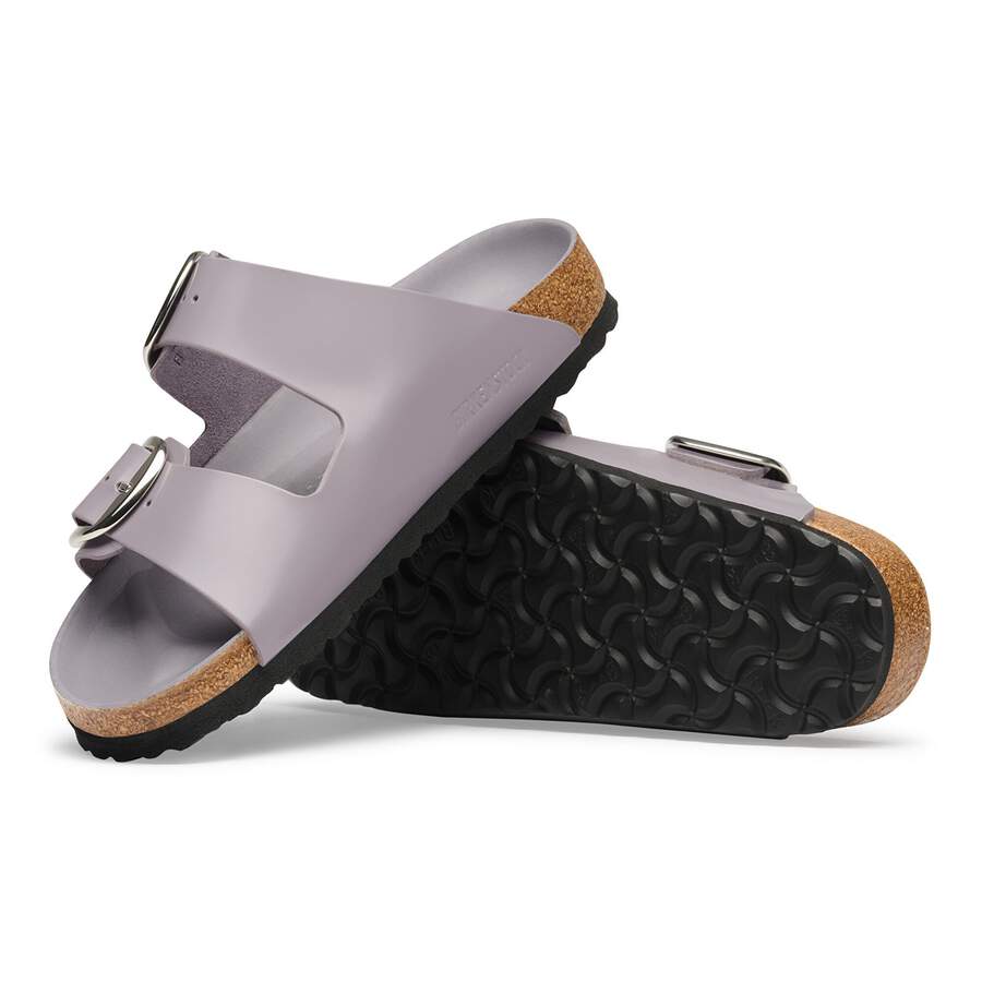 Arizona Big Buckle Natural Leather Patent - High-Shine Lavender Sky