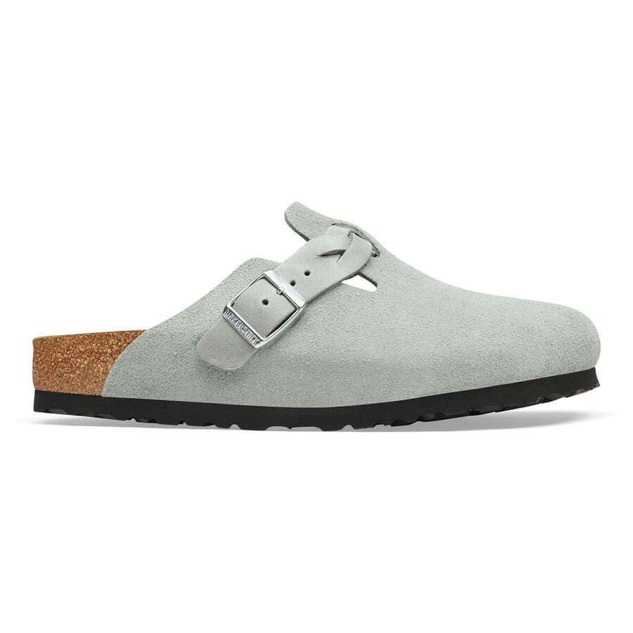 Boston Braided Suede Leather - Pure Sage
