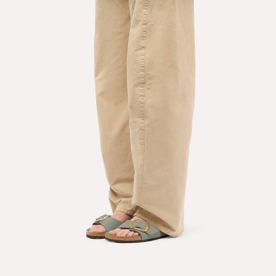 Madrid Big Buckle Natural Leather Oiled - Pure Sage