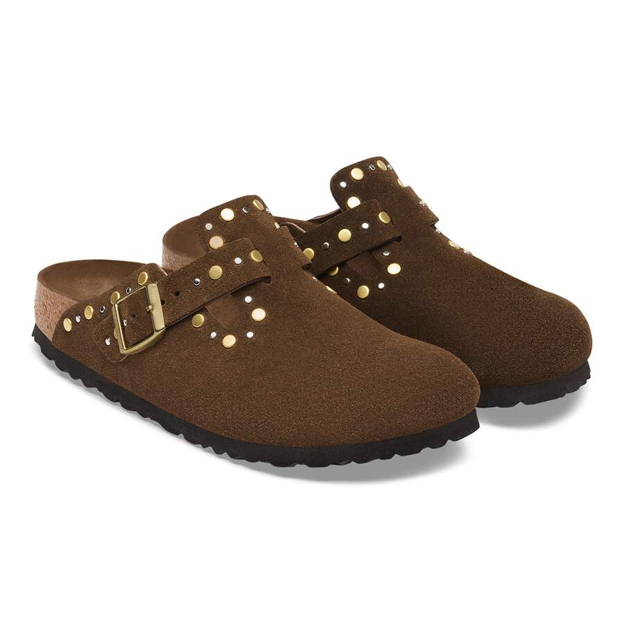 Boston Rivet Suede Leather - Carafe Tonal