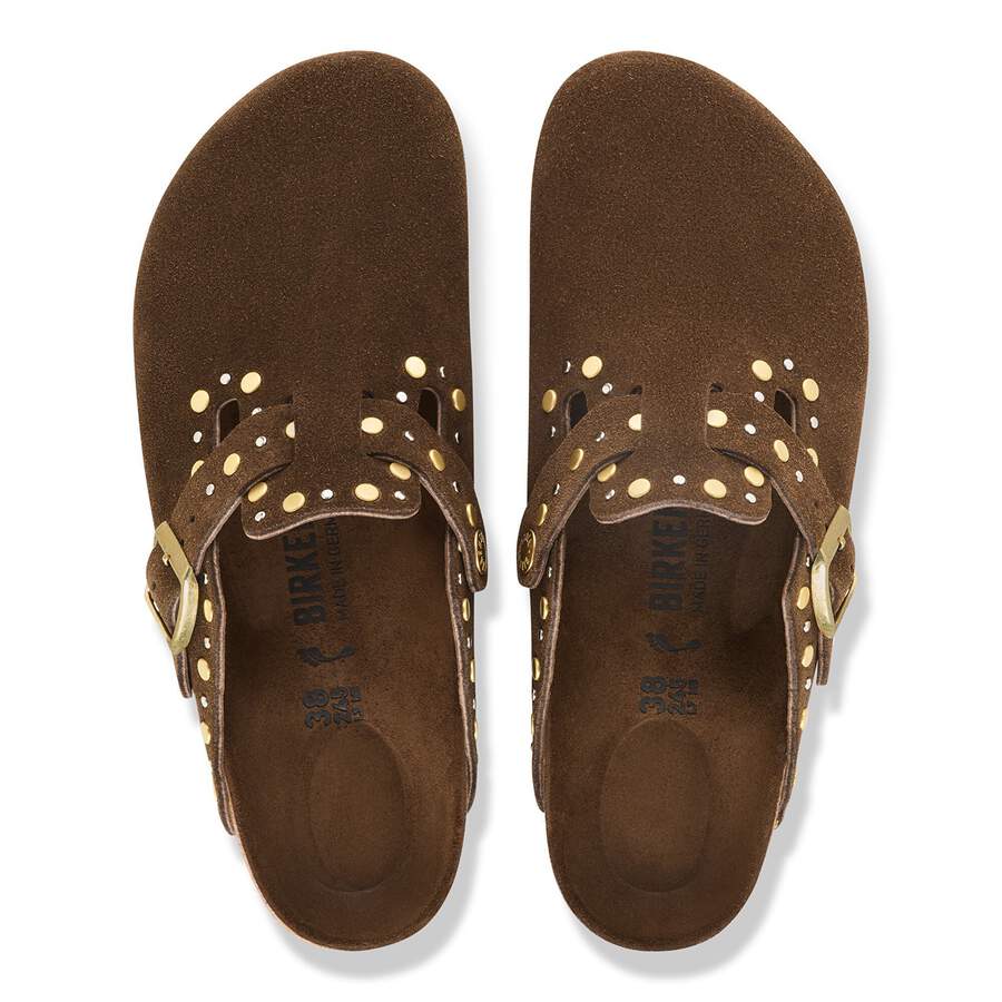 Boston Rivet Suede Leather - Carafe Tonal