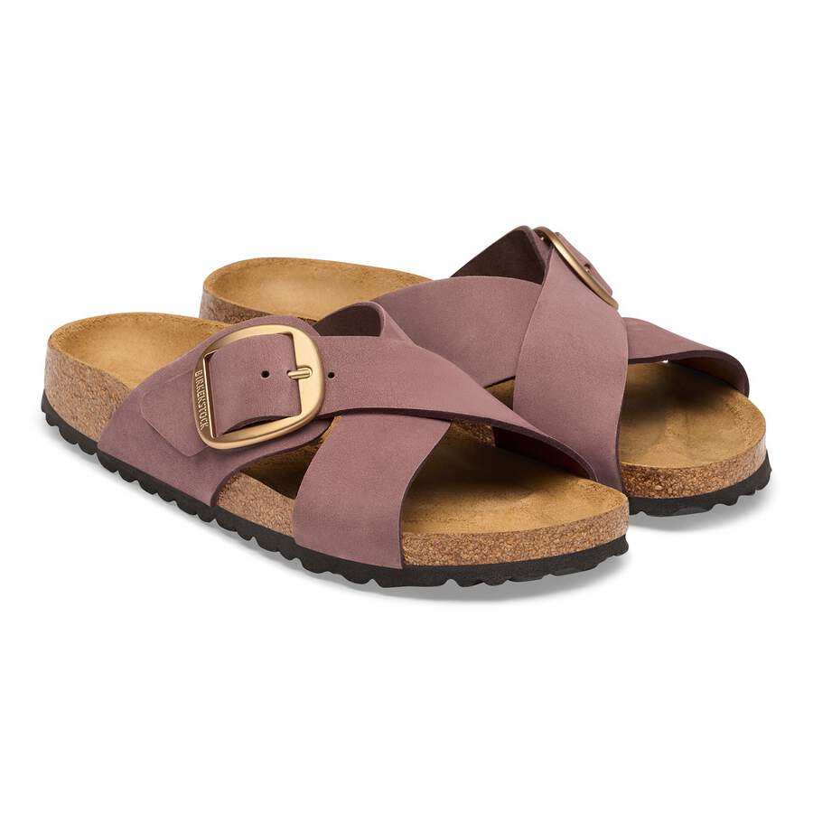 Siena Big Buckle Nubuck Leather - Pepper