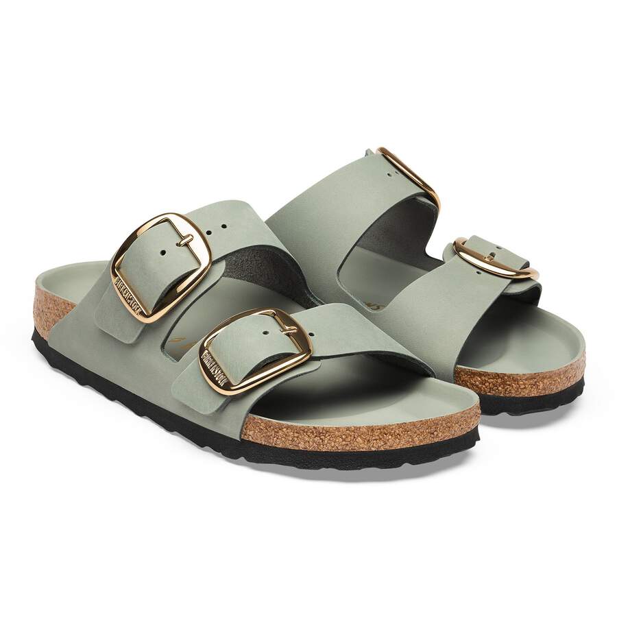 Arizona Big Buckle Natural Leather Oiled - Pure Sage