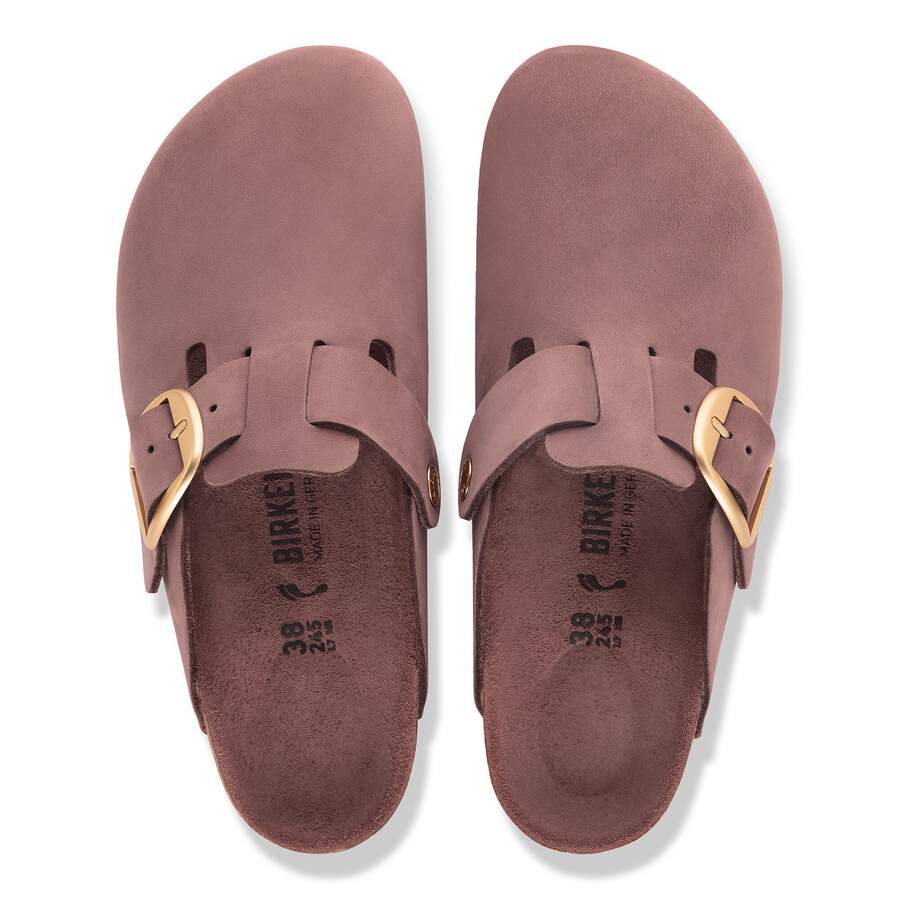 Boston Big Buckle Nubuck Leather - Pepper Tonal