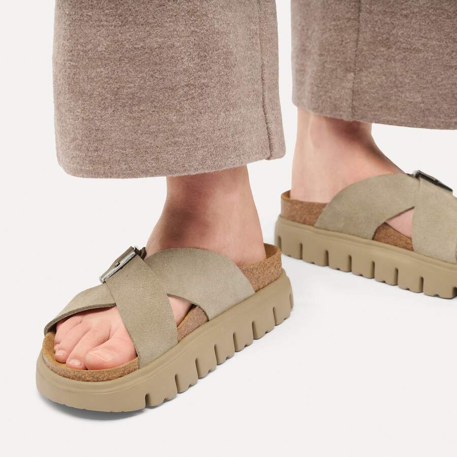 Siena PAP Chunky Suede Leather - Taupe