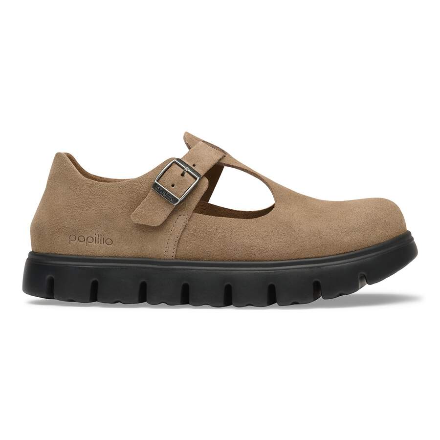 Paris Chunky Suede Leather - Gray Taupe