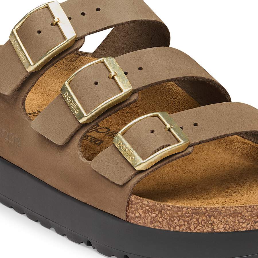 Florida Flex Platform Nubuck Leather - Dark Tea
