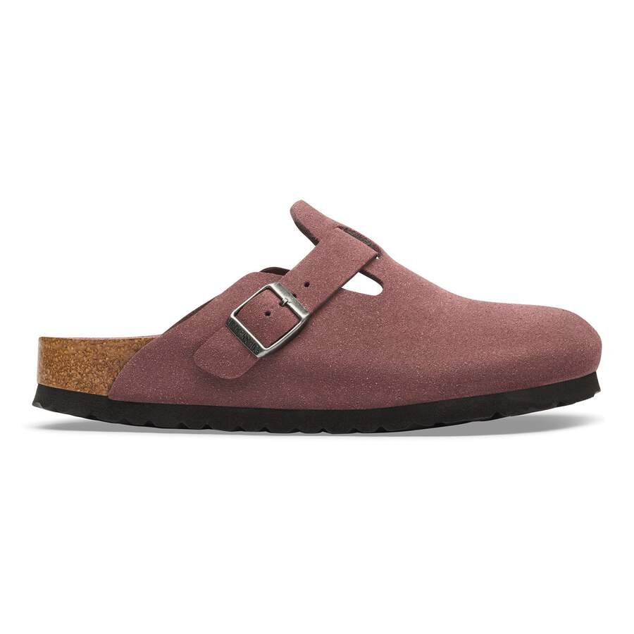 Boston Soft Footbed Suede Leather - Pepper
