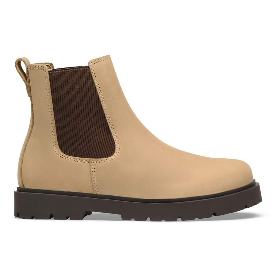 Highwood Slip On Mid Natural Leather Oiled - Tobacco Brown