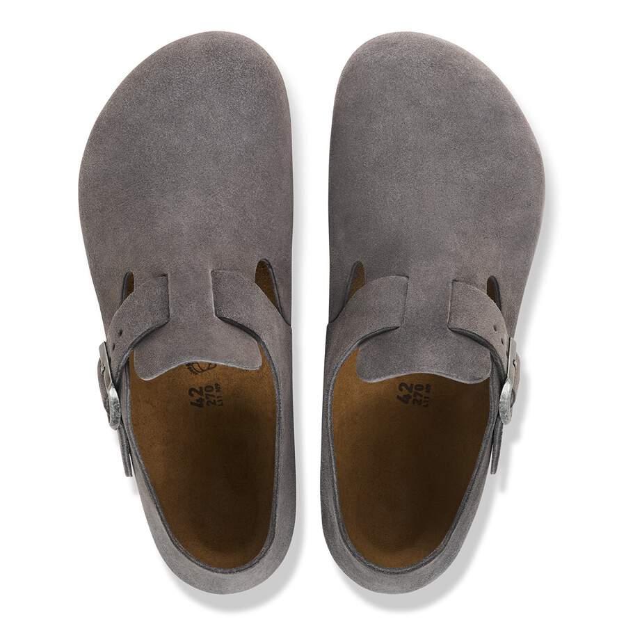 London Suede Leather - Charcoal