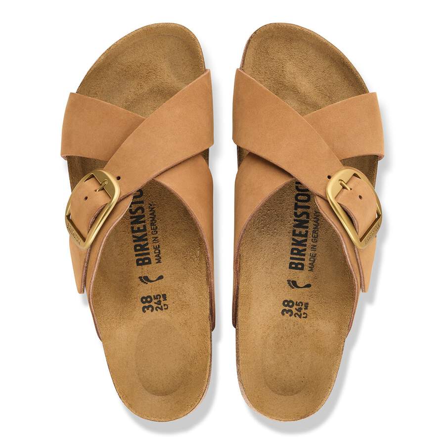 Siena Big Buckle Nubuck Leather - Mink
