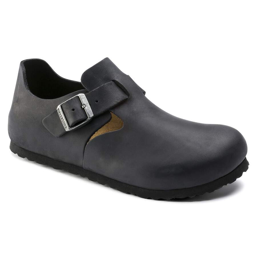 London Natural Leather Oiled - Black