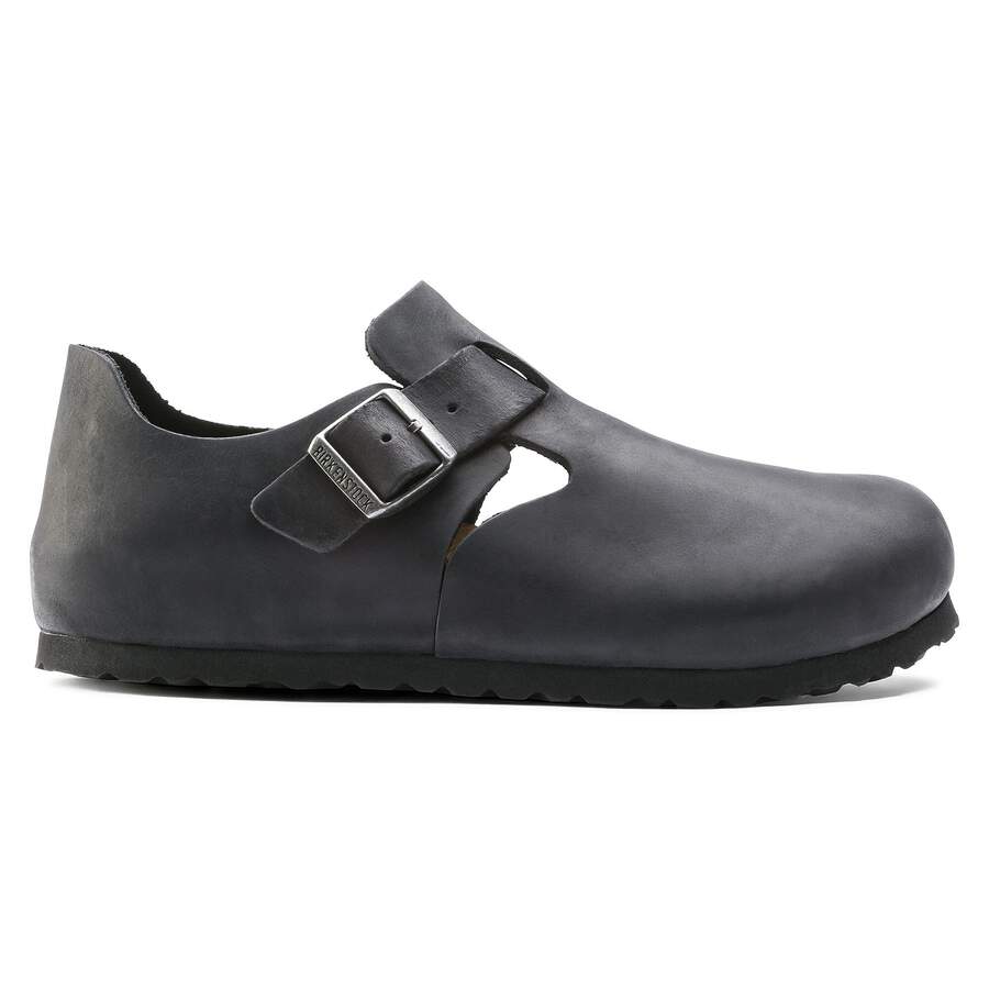 London Natural Leather Oiled - Black