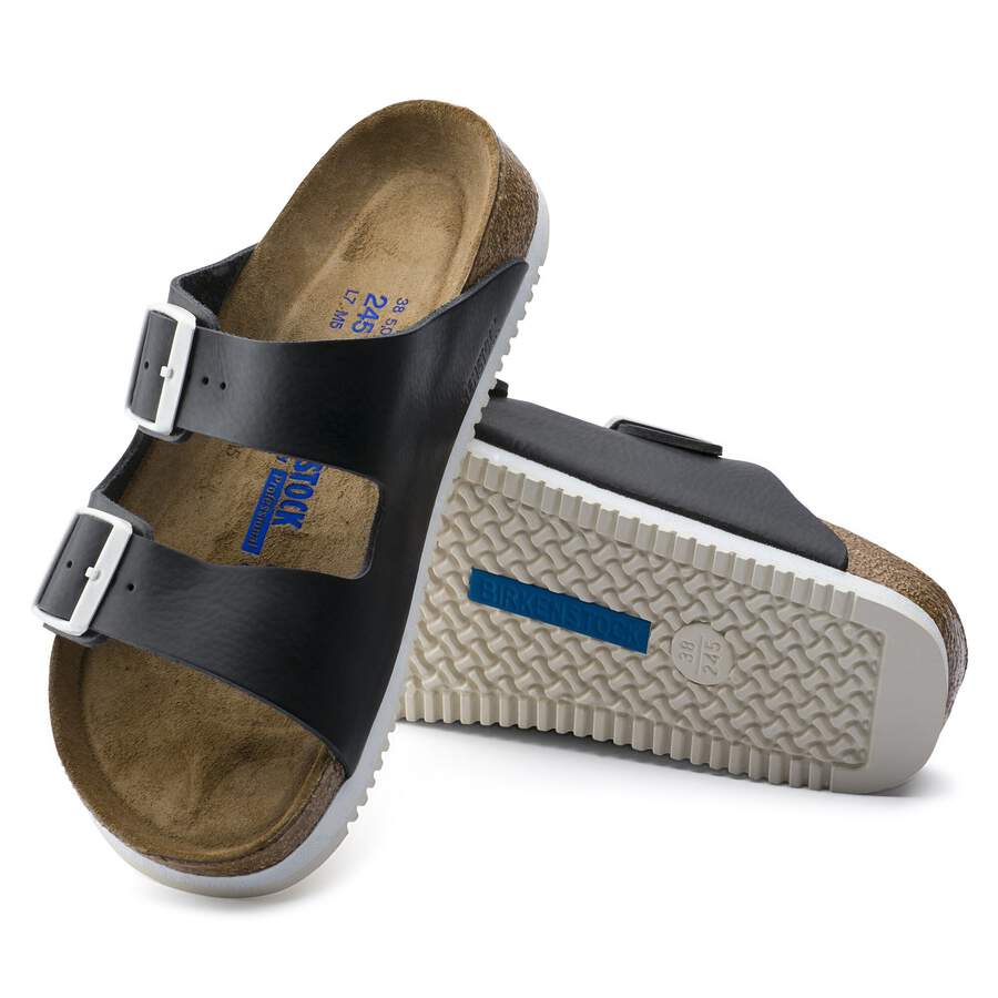 Arizona Soft Footbed Natural Leather - Black