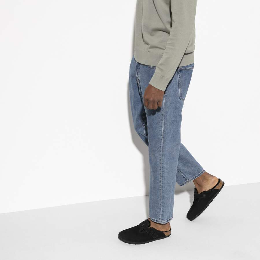 Boston Shearling Suede Leather - Black