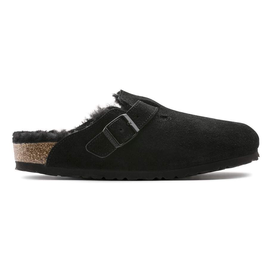 Boston Shearling Suede Leather - Black