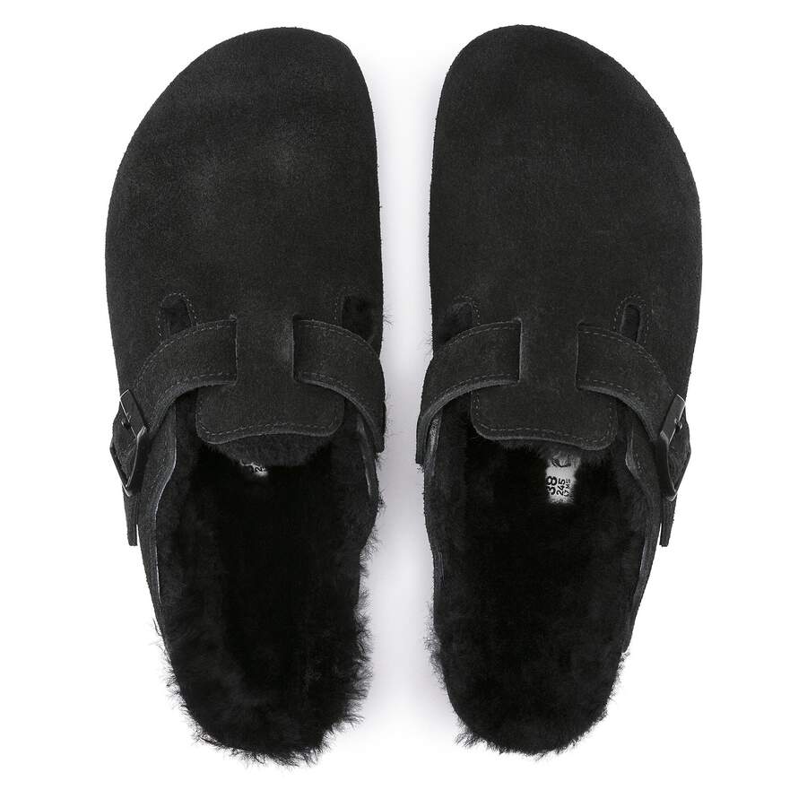 Boston Shearling Suede Leather - Black
