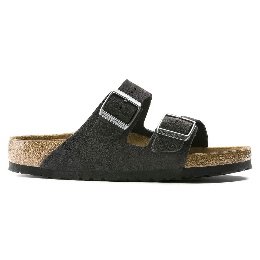 Arizona Soft Footbed Suede Leather - Velvet Gray
