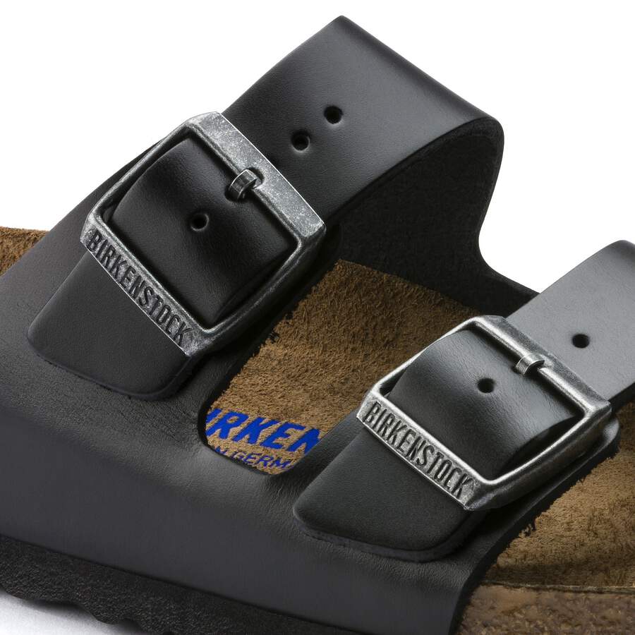 Arizona Soft Footbed Waxy Leather - Amalfi Black