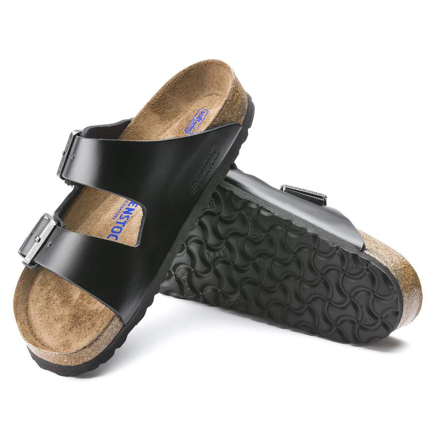 Arizona Soft Footbed Waxy Leather - Amalfi Black