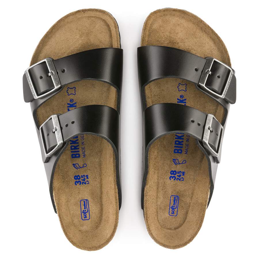 Arizona Soft Footbed Waxy Leather - Amalfi Black