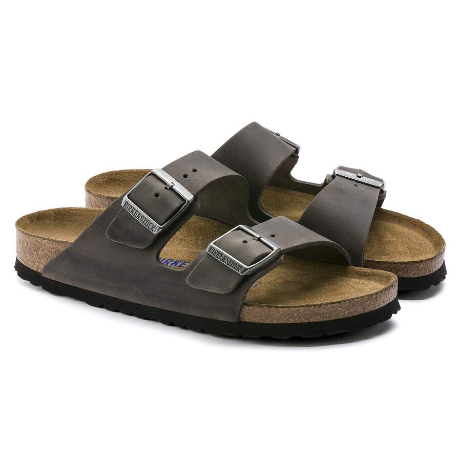 Arizona Soft Footbed Waxy Leather - Iron