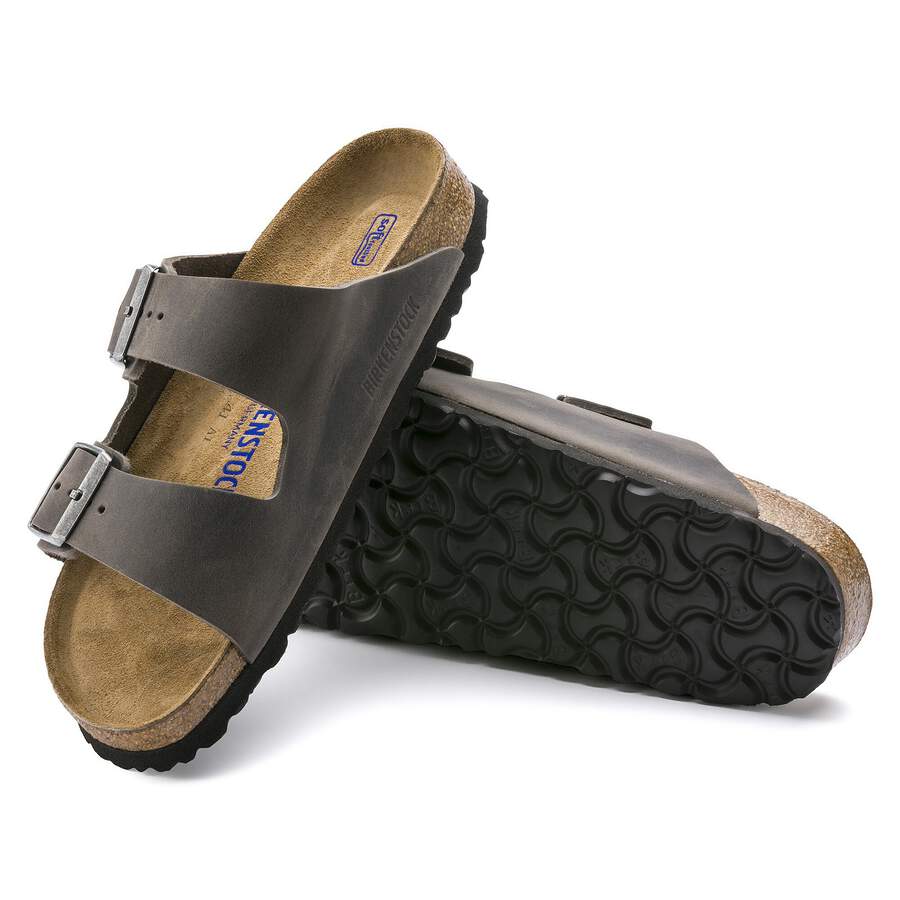 Arizona Soft Footbed Waxy Leather - Iron