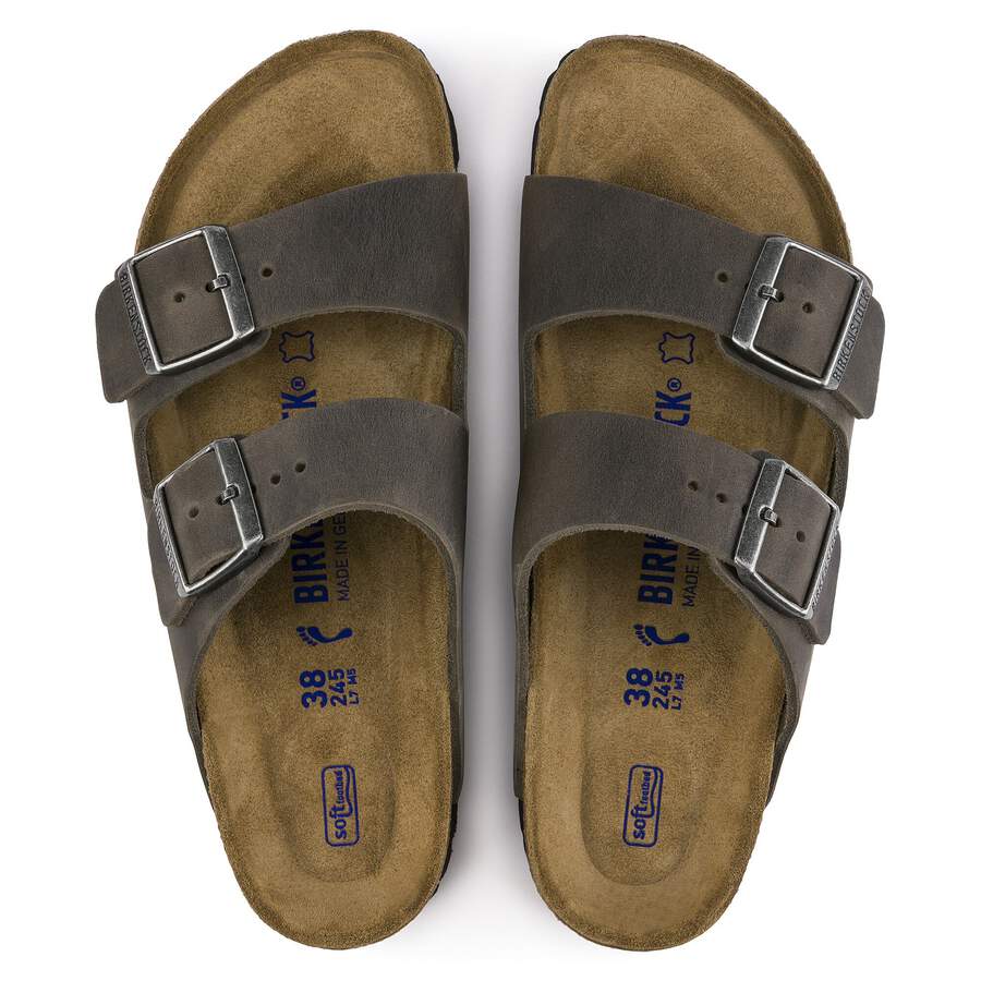 Arizona Soft Footbed Waxy Leather - Iron
