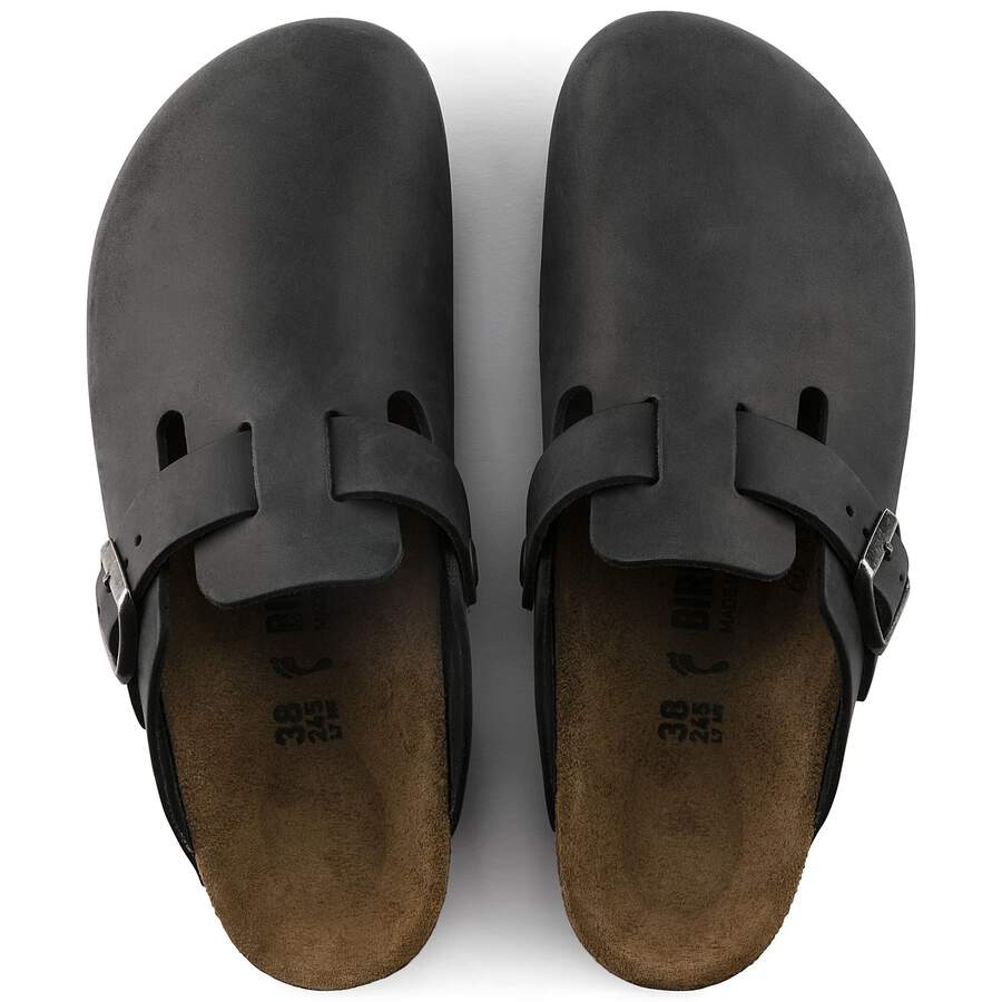 Boston Natural Leather Oiled - Black