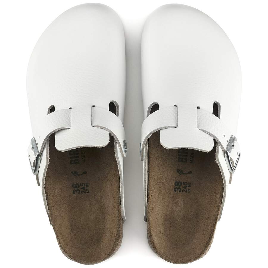 Boston Super Grip Natural Leather - White