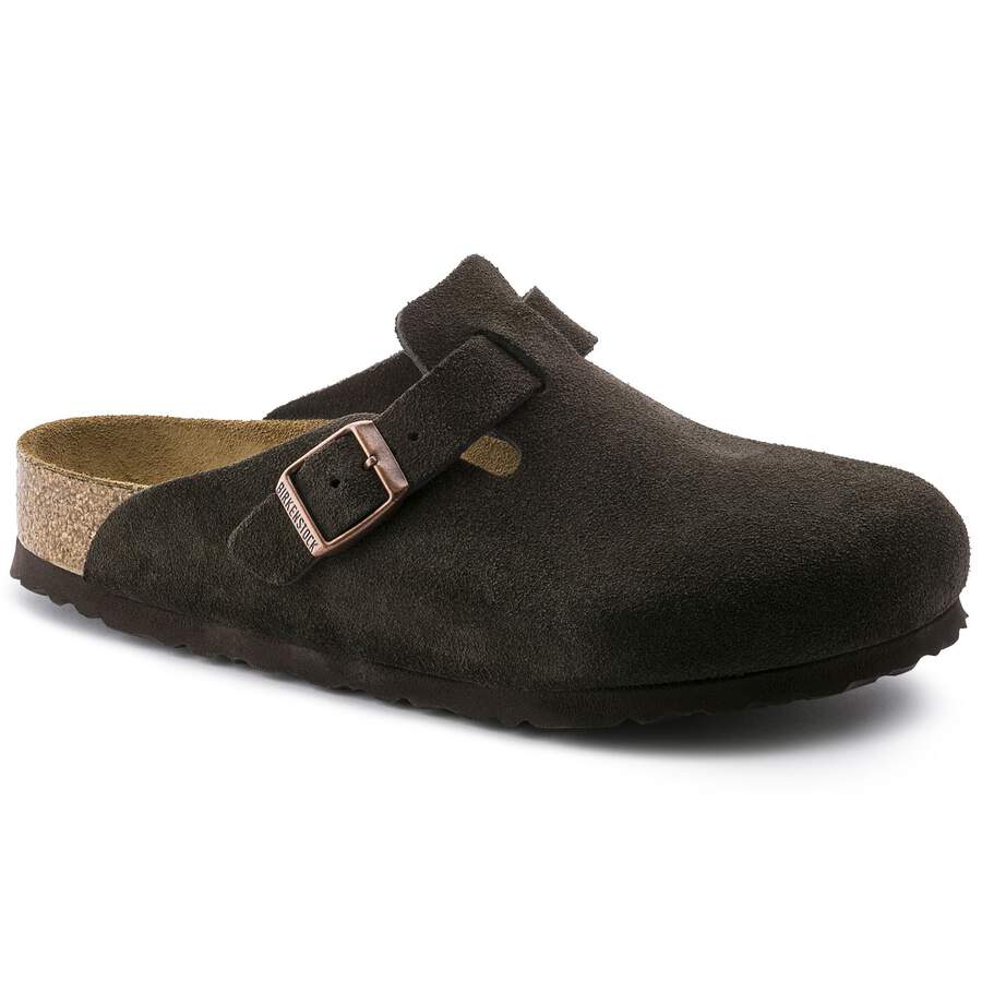 Boston Soft Footbed Suede Leather - Mocha