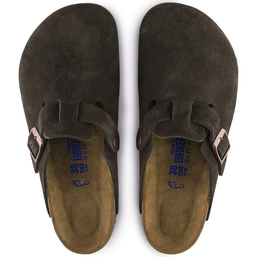 Boston Soft Footbed Suede Leather - Mocha