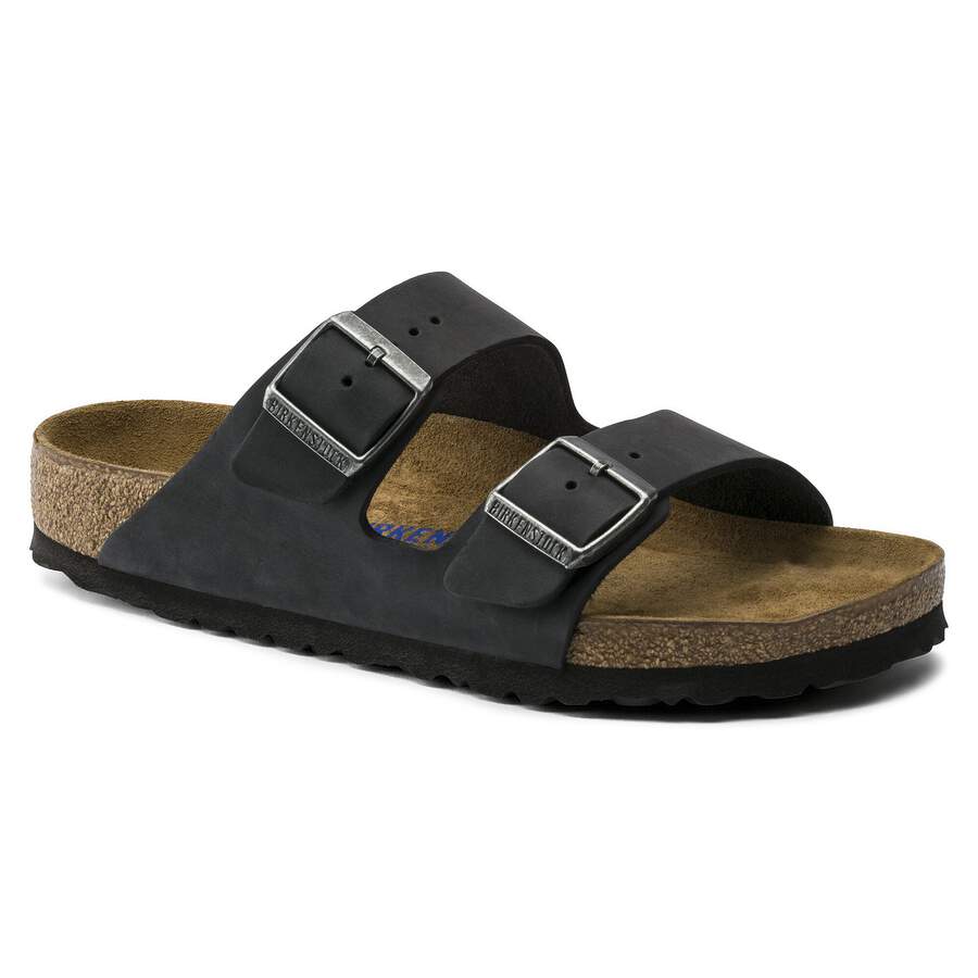 Arizona Soft Footbed Natural Leather Oiled - Black