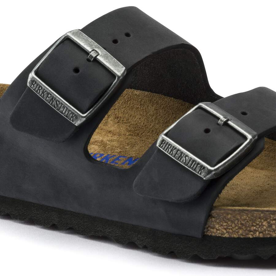 Arizona Soft Footbed Natural Leather Oiled - Black