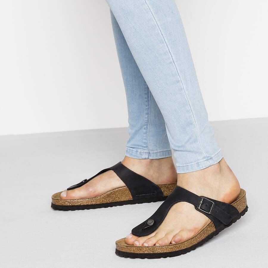 Gizeh Natural Leather Oiled - Black